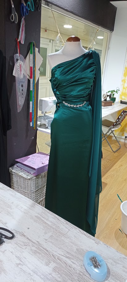 vestido turquesa