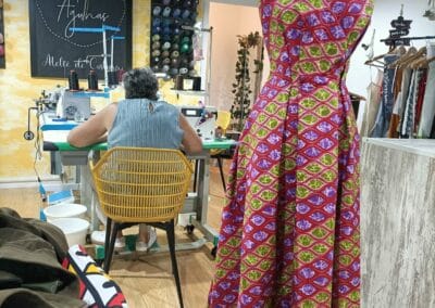 Vestido Longo Estampado em Coração Transpassado