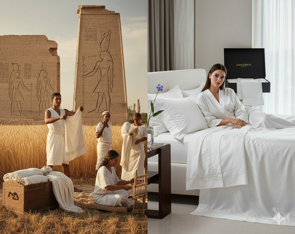 O Fio dos Faraós: A História Milenar e o Luxo do Linho Egípcio